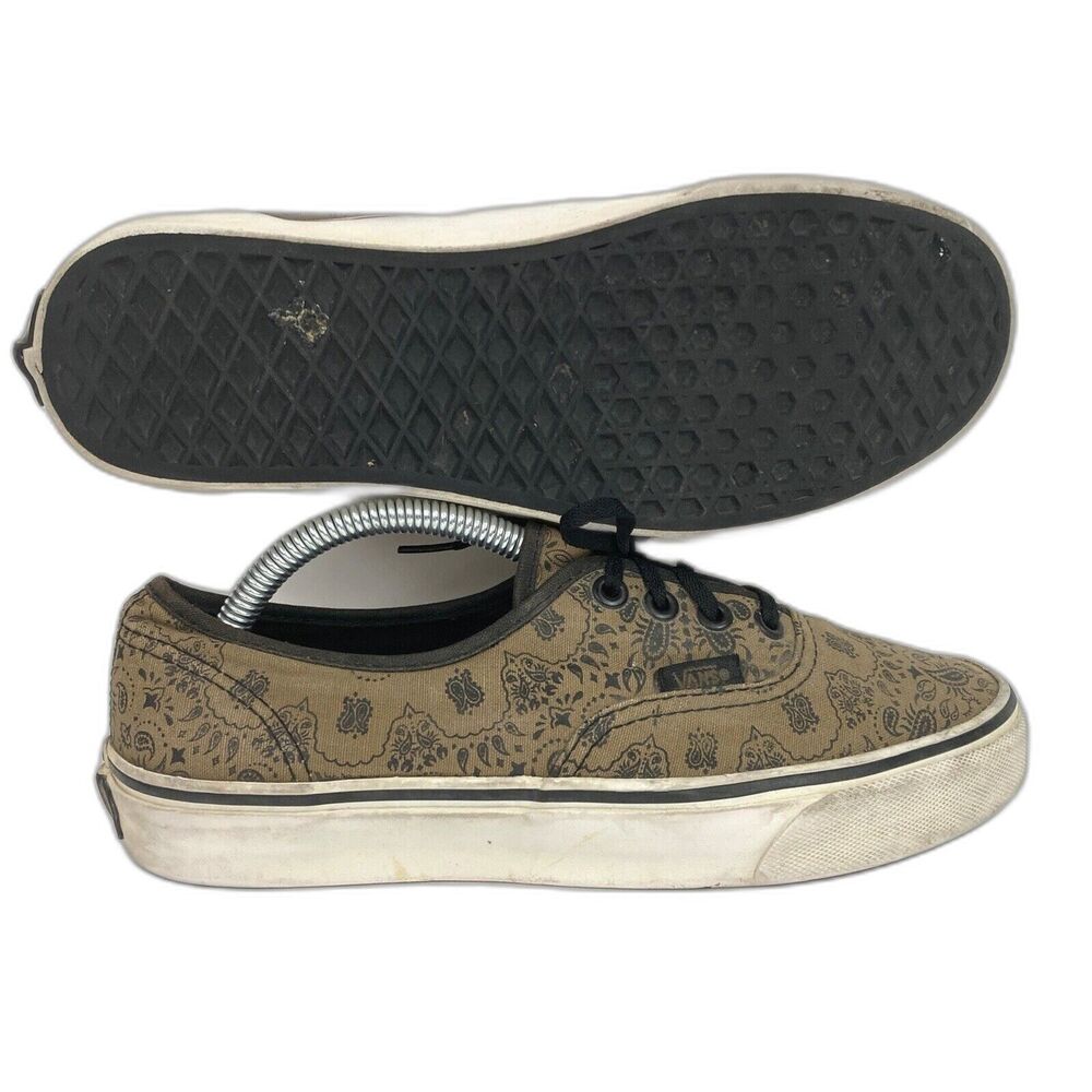 Vans OTW Era 59 Women's Sz 7.5 Brown/Black Paisley Print -Low Skate Shoes - T374